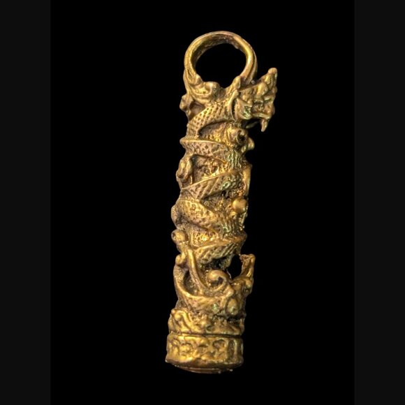 Thailand Amulets Luck Protection Magic Naga Snake Serpent Charm - Picture 7 of 10